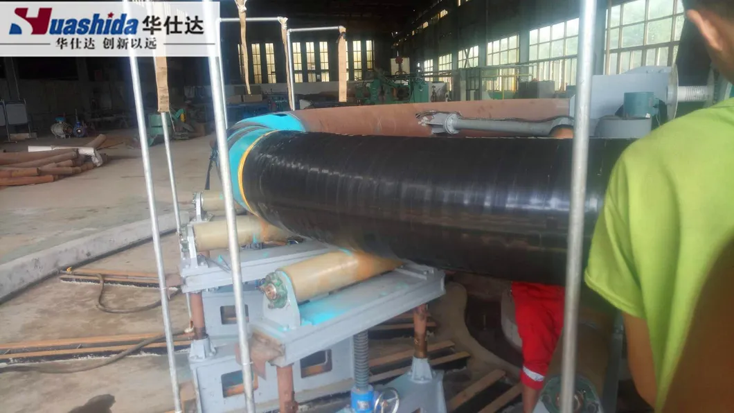Steel Pipe Bend Elbow Derusting 3PE 3lpe Vus Anticorrosion Coating Line