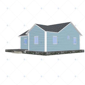 Heya-2B05-B Low cost easy building China 2 room sandwich panel house for Kenya