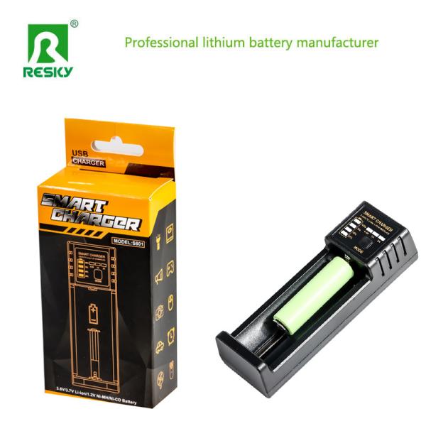 Smart Rechargeable Battery Charger 1 Slot For 18650 14500 Li-ion Cell