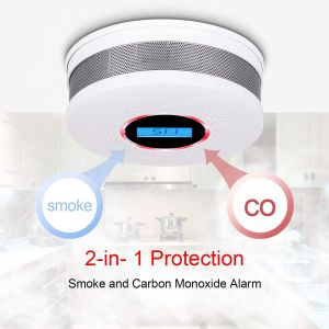 Stand Alone Smoke CO 2 In 1 Combined Detector Approved EN50291 EN14604