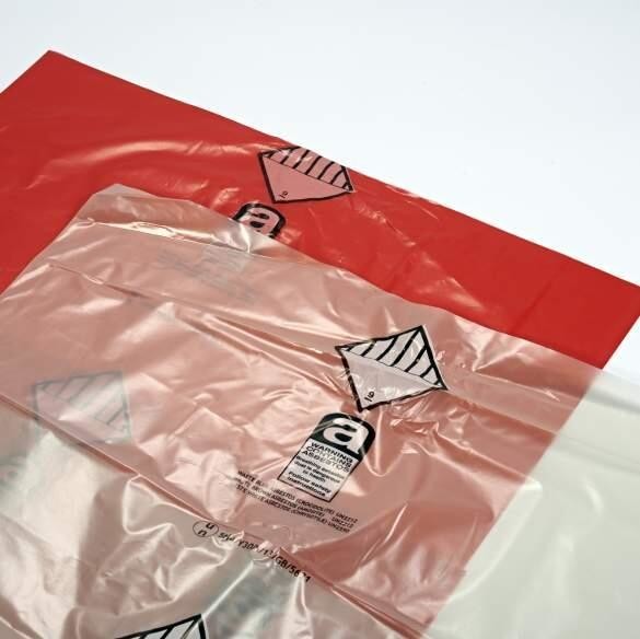 Buy Disposable Autoclavable Biohazard Bags , Poly Black Garbage Bag Asbestos Removal at wholesale prices