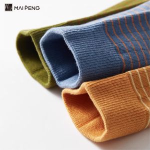 Custom Striped Vintage Soft Bamboo Cotton Crew Socks