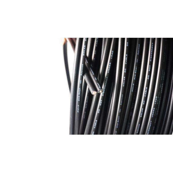 XLPE Jacket Twin Core Dc Cable For Solar Pv / Tinned Copper 24mm2 Solar Dc Cable