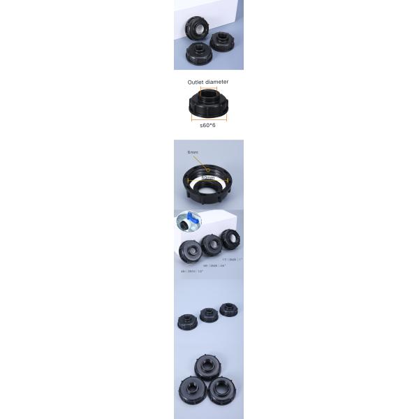IBC Tank Adapter Plastic Fitting S60*6 To1/2" 3/4" 1" Connector for Industrial Containers