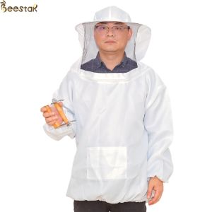 China Round Ventilated Bee Jacket With Fencing Veil Beekeeping Clothes Suit on sale