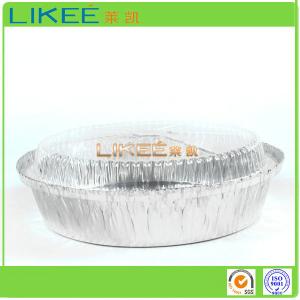 China Thin Round Aluminium Foil Container Easy To Pack Aluminum Foil Food Tray on sale