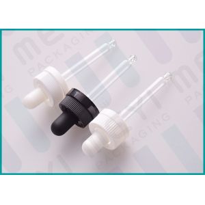 20/400 Child Resistant Glass Pipette Dropper Ribbed PP Plastic For E-Juice