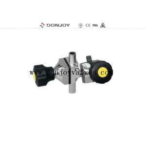SS316L DN8 DONJOY 3way Sanitary Diaphragm Valve
