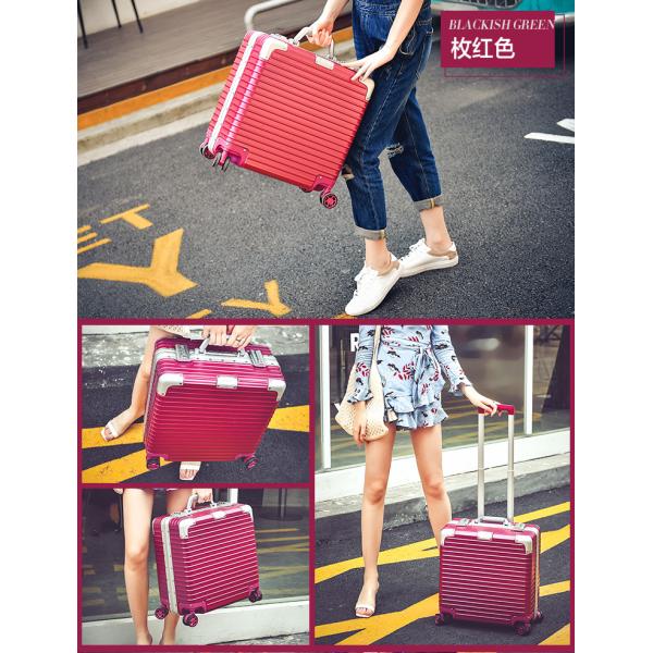 18 inch luggage, multifunctional small boarding luggage, business aluminum frame suitcase, men's and women's password 17 travel hard box