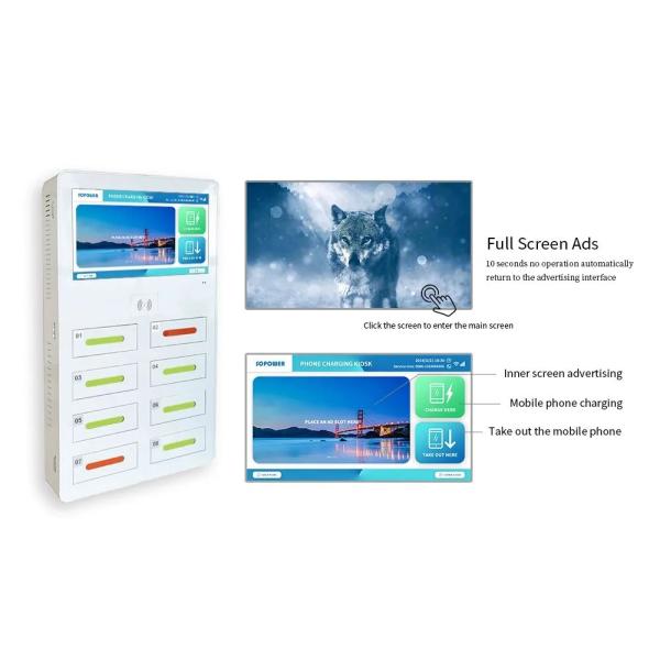 22inch 1920*1080 Cell Mobile Phone Charging Kiosk Electric Type