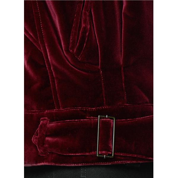 Mens Ruche Sleeve Winter Cotton Velvet Jacket