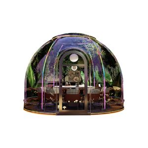China Outdoor Rectangular Sun Glass Room Full Transparent Bubble Room Spherical Tent for PC Hotel Star Room Homestay on sale