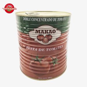 Quality MAKAO High-Concentration Tomato Paste 3000g Can Brix 28-30% for sale