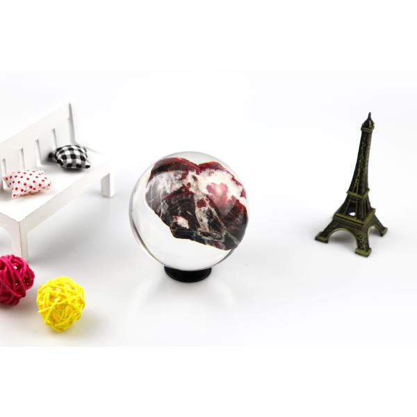 Customized Crafts Resin Balls Paperweight 70mm 100mm Transparent Acrylic Ball Resin Flower Acrylic Ball Flower inside Acrylic