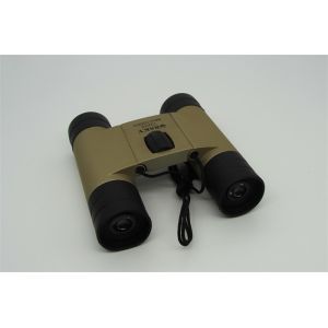 Portable Champagne Roof Prism Binoculars 10x25 Dual Focus Better Viewing For