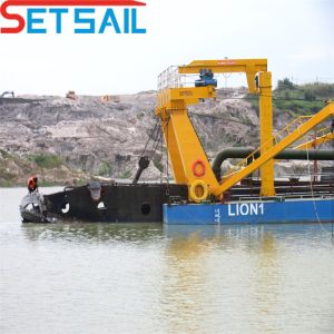 8 Inch Cutter Suction Sand Dredger with Anchor Boom and 800 Meter Discharge
