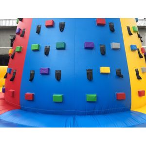 Outdoor PVC Inflatable Rock Climbing Wall Jumping Bouncy Castle