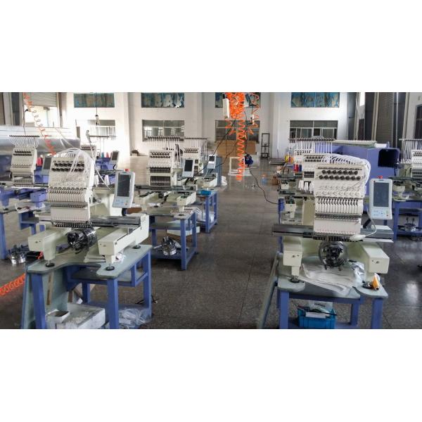 7" Touch Panel Single Head Embroidery Machine , Commercial Computerized