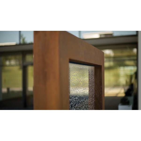 Unique Decoration Corten Steel Curtain Wall Durable Metal Garden Ornaments Waterfall