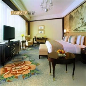 Apartment Modern Carpet Tiles 80% Wool 20% Nylon Jacquard Style