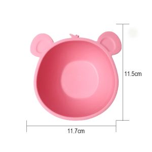 Promotional Silicone Baby Bear Bowl With Suction High Durability