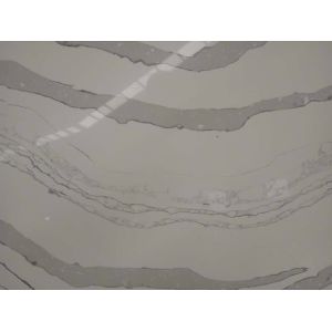Shock Resistant Calacatta Classic Quartz / Prefab Caesarstone Calacatta Nuvo