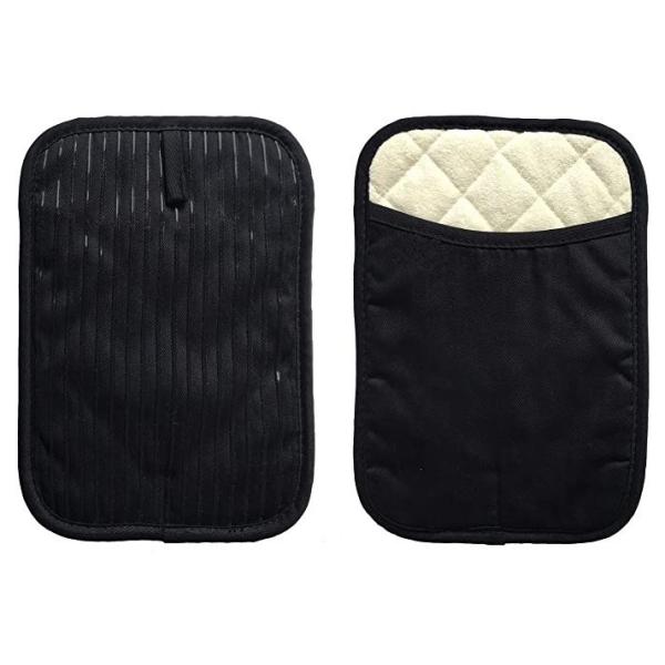 Buy Terry Cloth Lining Cotton Non Slip Silicone Strip Pot Holders With Pocket at wholesale prices