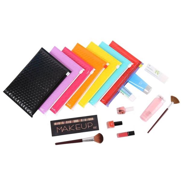 Self seal & Ziplockkk esd bubble bag bubble packaging wrap cosmetic pouch slider bubble bag
