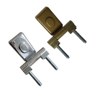 Alloy Steel Glass Door Hinges Fitting Chrome Yellow Surface