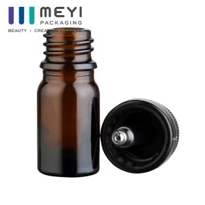 Round Dropper Glass Bottles For Essential Oils Screen Printing