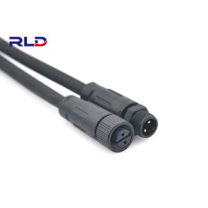 Quality Electrical Wire M12 Waterproof Connector Ip67 4 Pin Black ISO9001 Certificated for sale