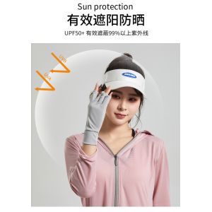 Sunproof Cycling Manicures Nails Gloves Anti UV Sunblock Protection Shield LED