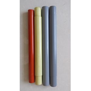 China Customized Glassfiber Tube Grey Orange Electrical Wire Insulation Tube on sale