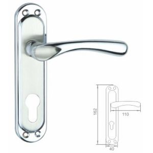 45mm Thickness Zinc Alloy Chrome Plating Door Handle