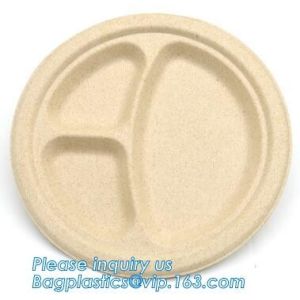 FDA CERTIFICATE BIODEGRADABLE WHEAT STRAW PLATE, Dinner Plate Wheat Straw