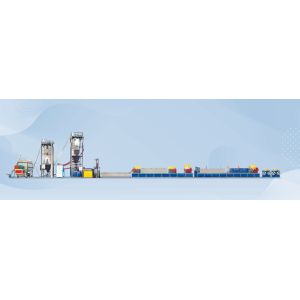 China 90mm Single Screw PET Strap Making Machine Double Output Making Machine on sale