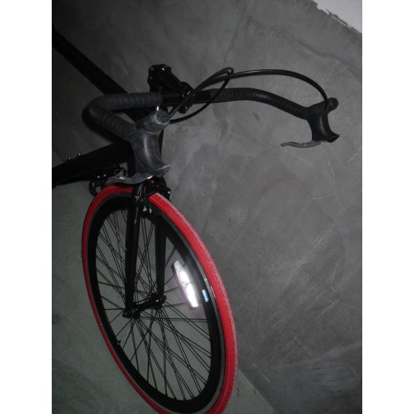 700C Full Matte Black OEM Aluminium Frame Single Speed Road Bike Gross Weight 13KG