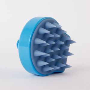 Nano Silver Soft Rubber Scalp Massaging Shampoo Brush Deep Cleansing
