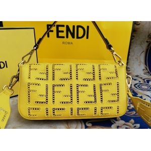 Newest Baguette Bag Embroidery Series Cross-Body Bag F Letters Pattern