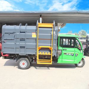 Mini Tricycle Garbage Truck 3CBM Garbage Compression Truck Garbage Collection