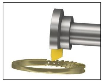 Irregular PCD MCD CVD Diamond Contour Knife For Jewelry Processing Needs