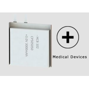 3V 3000mAh CP505050 Lithium Pouch Battery