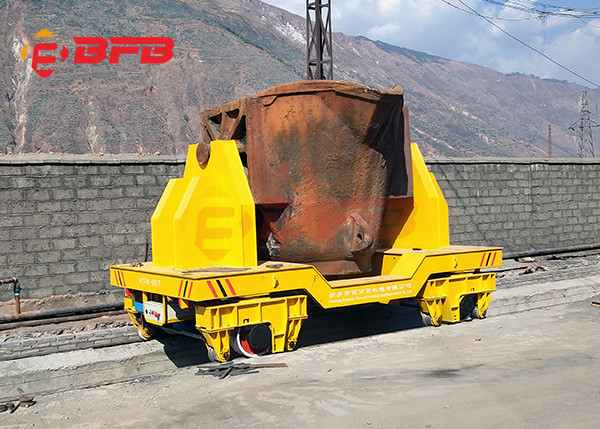 Buy High Temperature Proof Ladle Transfer Trolley Molten Steel Transport at wholesale prices