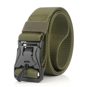 Army Plastic Buckle Nylon Belt Magnetic 125cm Tactical Training