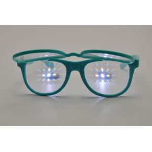 Thicken Lense 3D Fireworks Glasses , Plastic Diffraction Glasses
