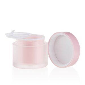 Pink Plastic Cosmetic Containers Lotion Pump 50g 120g TSA
