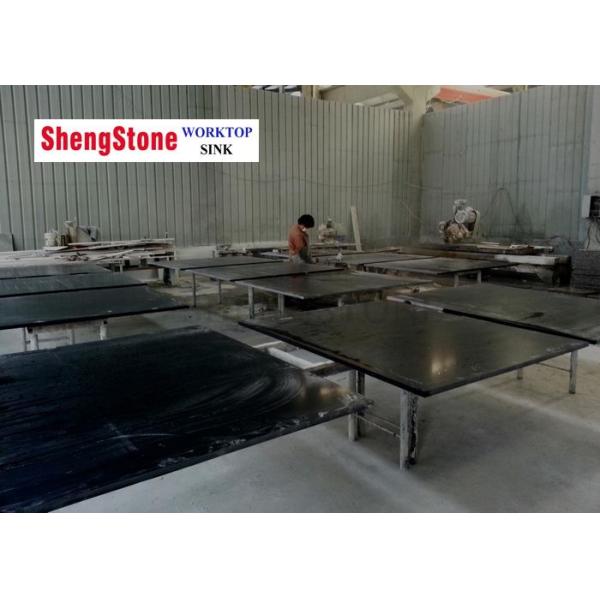 Buy Black Epoxy Resin Chemistry Lab Countertops Flat Edge Acid Resistance at wholesale prices