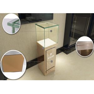 Modern Jewelry Glass Display Cabinet With Lights , Retail Jewelry Display Cases