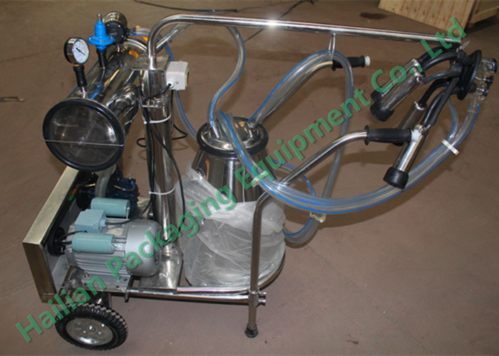 High Efficiency Mobile Milking Machine with Single Cluster Group