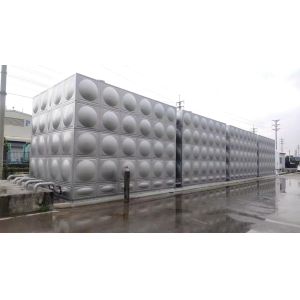 Customized Stainless Steel Sectional Water Tanks For Water Storage / Welded